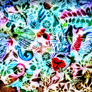 "Chroma Flora" 16x16 Kudde