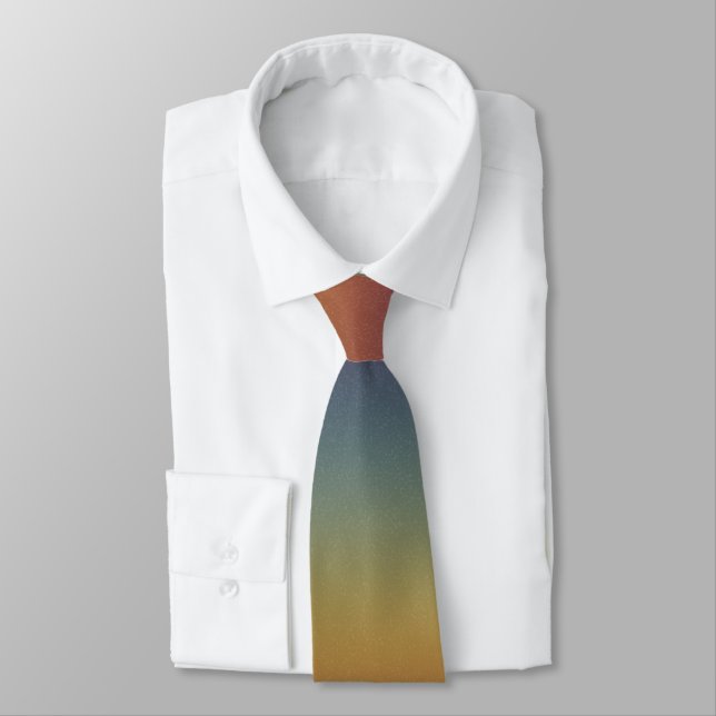 Chroma Textura - Rainbow Sunset Gradient Neck Tie Slips (Bunden)