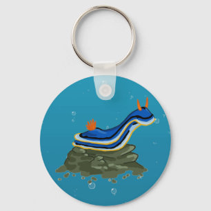 Chromadoris Nudibranch Nyckelring
