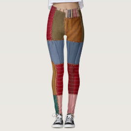 "ChromaStitch Leggings: Vibrant Fusion of Färg" Leggings