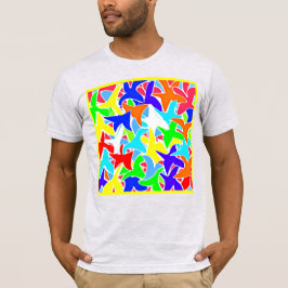 Chromatic Art Mönster T Shirt
