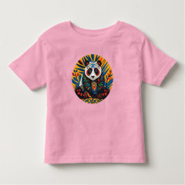 Chromatic Charisma: Kaleidoscopic Panda T-Shirt