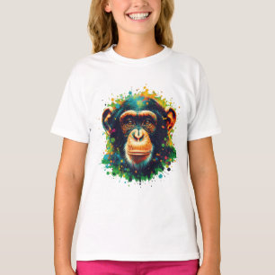 Chromatic Chimpanzant Art T Shirt