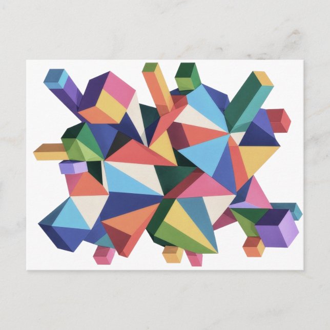 Chromatic Fragment Field Vykort (Framsida)