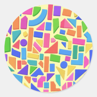 Chromatic Geometry Runt Klistermärke