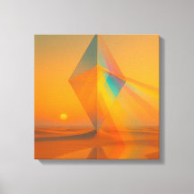 Chromatic Horizon Canvas Print