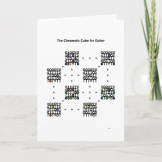 Chromatic kub för gitarren - nytt års kort