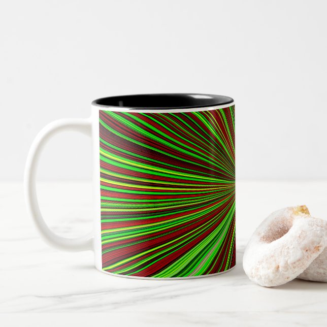  Chromatic Radialburst Mug Två-Tonad Mugg (Med munk)