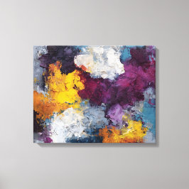 Chromatic Streak Abstract Canvas Wall Art