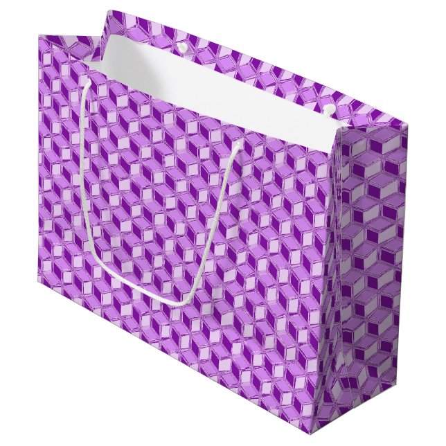 Chrome 3-d-boxar - violet lila (Framsidan Vinklad)