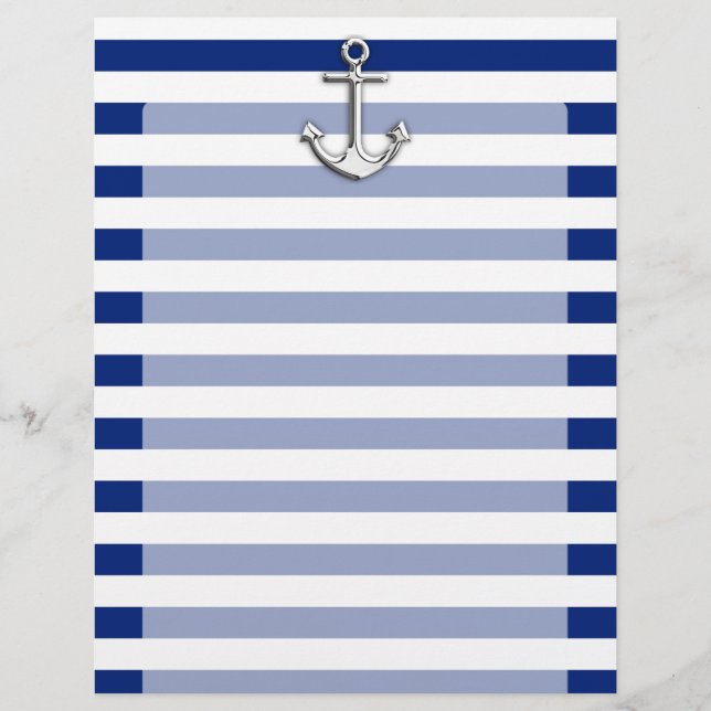 Chrome Anchor på Navy Rand (Framsida)