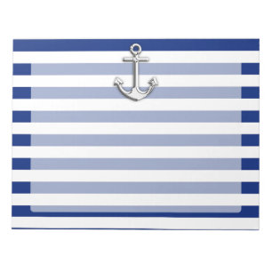 Chrome Anchor på Navy Rand Anteckningsblock