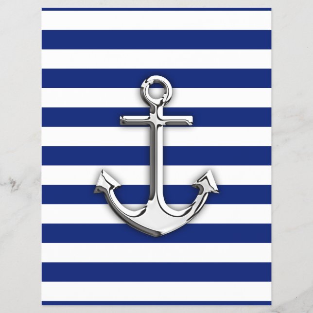 Chrome Anchor på Navy Rand Reklamblad (Framsidan)
