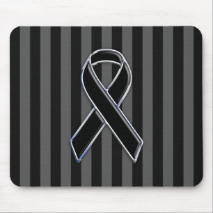 Chrome Black Ribbon Awareness Rand Musmatta