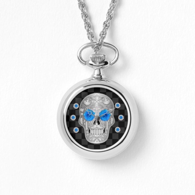 Chrome Calavera (Blue Ro) Watch Armbandsur (Framsida)