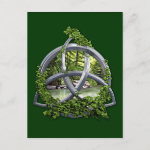 Chrome Celtic Trinity Knot Vykort