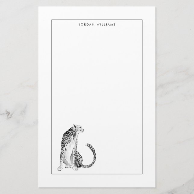 Chrome Cheetah Brevpapper (Framsida)