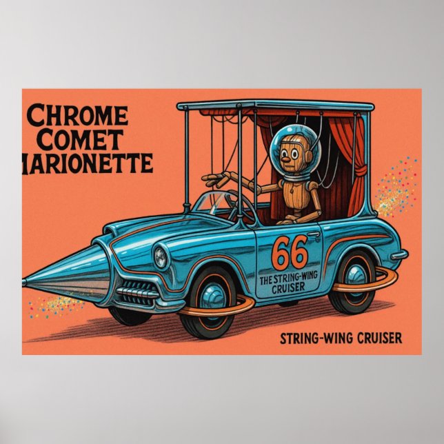 Chrome Comet Marionette (String-Vinge Cruiser) Poster (Framsidan)