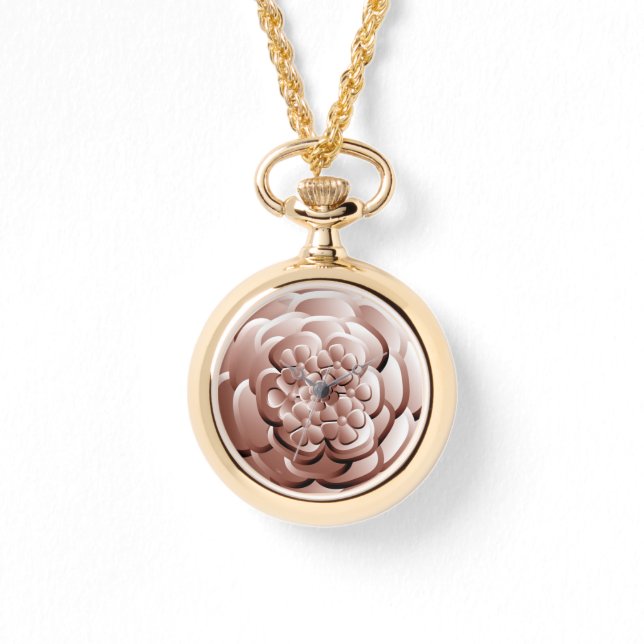 Chrome Flowers - Copper Watch Armbandsur (Framsida)