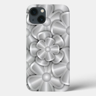 Chrome Flowers - Silver Fodral-Mate iphone case