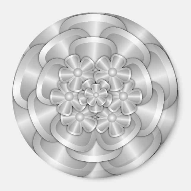 Chrome Flowers - Silver Magnet (Framsidan)