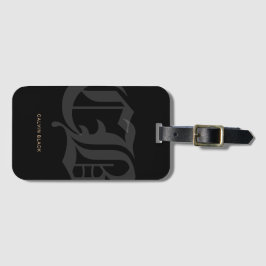 Chrome Hearts Inspirerad Modern Minimalist Svart Bagagebricka