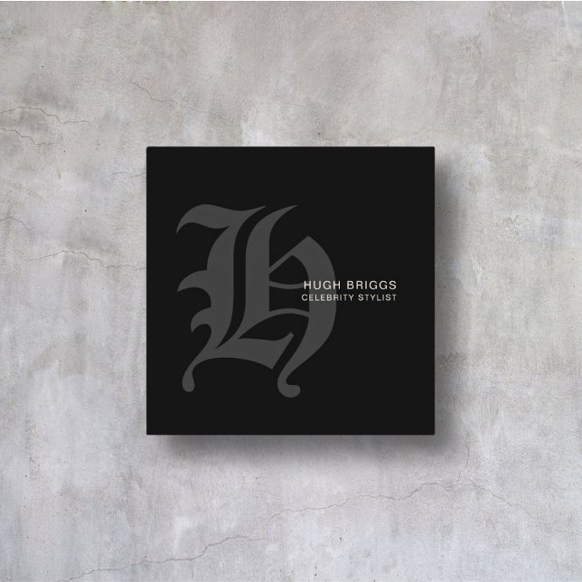 Chrome Hearts-stil professionell modern minimalist Fyrkantigt Visitkort (Skapare uppladdad)