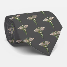 Chrome Holography 3D Medical Caduceus Mönster Slips