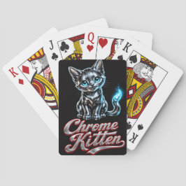 Chrome Kitten Cool Hoodie Casinokort
