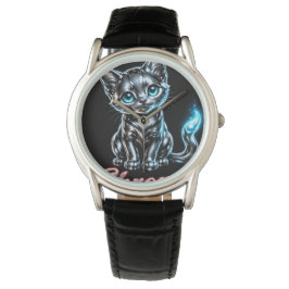 Chrome Kitten Herr Ageless Watch - Läder Armbandsur