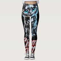 Chrome Kitten Nightlife  Leggings