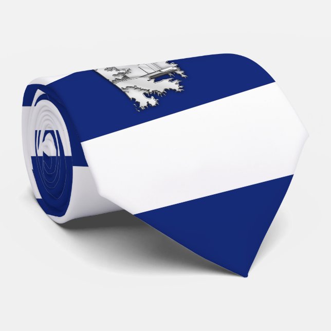 Chrome Lighthouse på Nautical Navy Blue Rand Slips (Rullad)