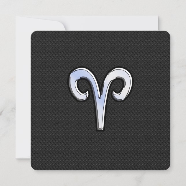 Chrome like Aries Zodiac-tecken (Framsida)