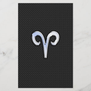 Chrome like Aries Zodiac-tecken Brevpapper