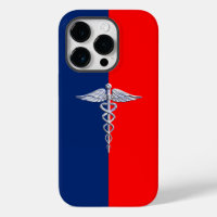 Chrome like Caduceus Medical Symbol League