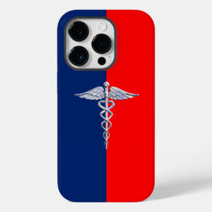 Chrome like Caduceus Medical Symbol League
