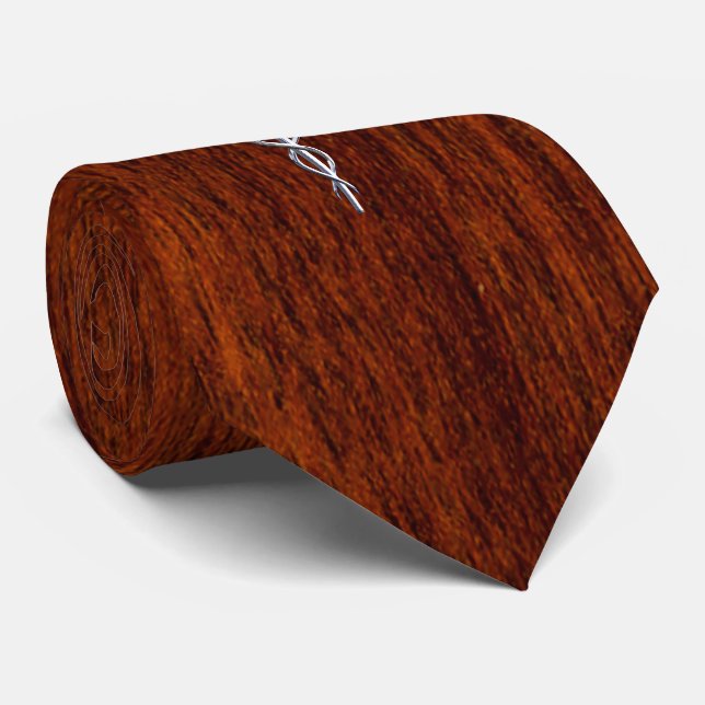 Chrome like Caduceus Medical Symbol Mahogany Print Slips (Rullad)