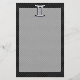 Chrome like Gemini Zodiac-tecken Brevpapper