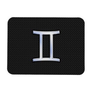 Chrome like Gemini Zodiac-tecken Magnet
