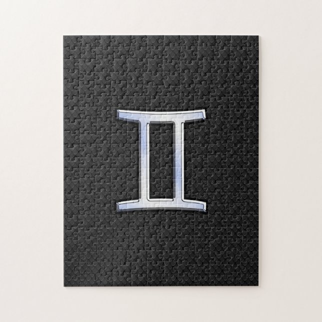 Chrome like Gemini Zodiac-tecken Pussel (Vertikal)