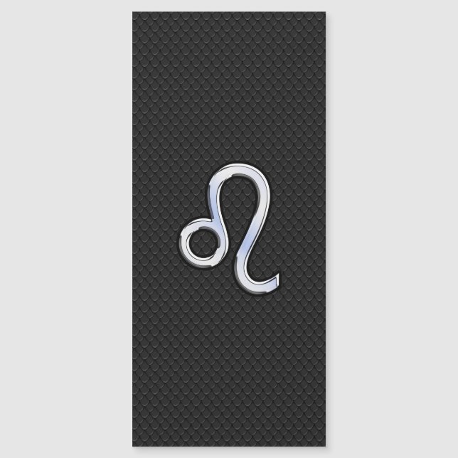 Chrome like Leo Sign on snake skin (Framsida)