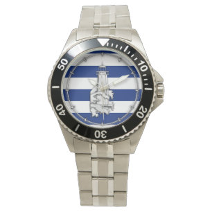 Chrome like Lighthouse på Nautical Rand Armbandsur