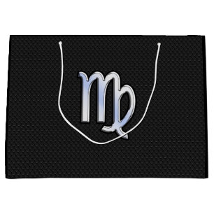 Chrome like Våg Zodiac Sign on snake skin