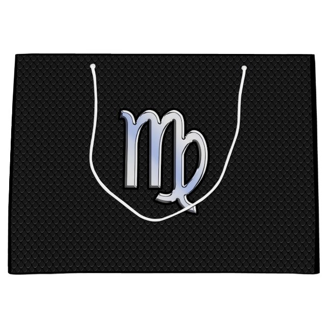 Chrome like Våg Zodiac Sign on snake skin (Framsidan)