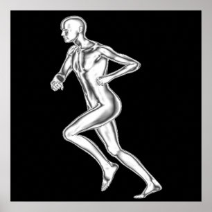 Chrome Man Runner Poster