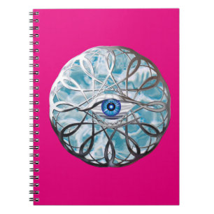 Chrome Mystical Öga Design Anteckningsbok