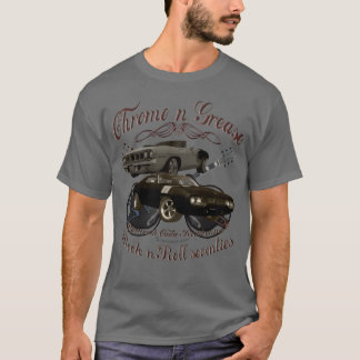 Chrome n Grease 70s Plymouth muscle car oldtimer g T Shirt