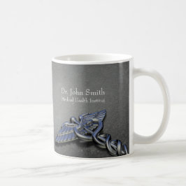 Chrome Professionell Medical Caduceus Kaffemugg