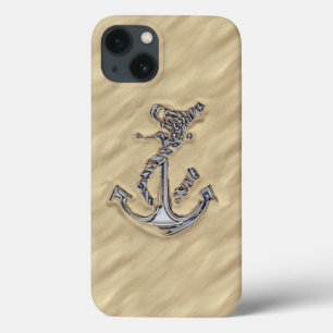 Chrome Rope Anchor i Sand Decor
