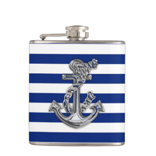 Chrome Rope Anchor på Navy Rand Fickplunta